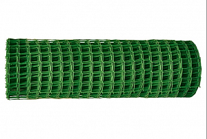 Решетка заборная в рулоне, 1,6х25 м, ячейка 22х22 мм, пластиковая, зеленая Россия