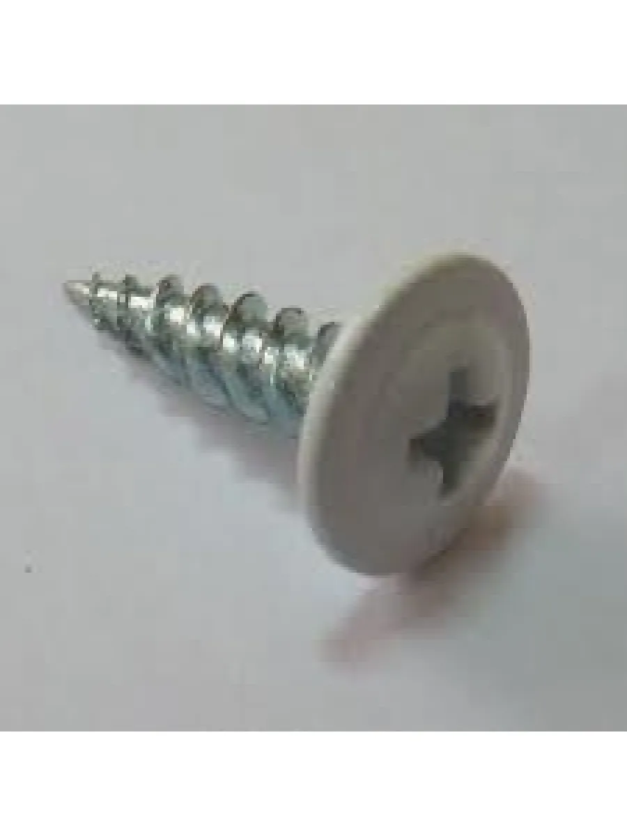 Саморезы с п/ш острие 4,2х13 9003 белый сигнал (упаковка 1000шт.) POWER FASTEN