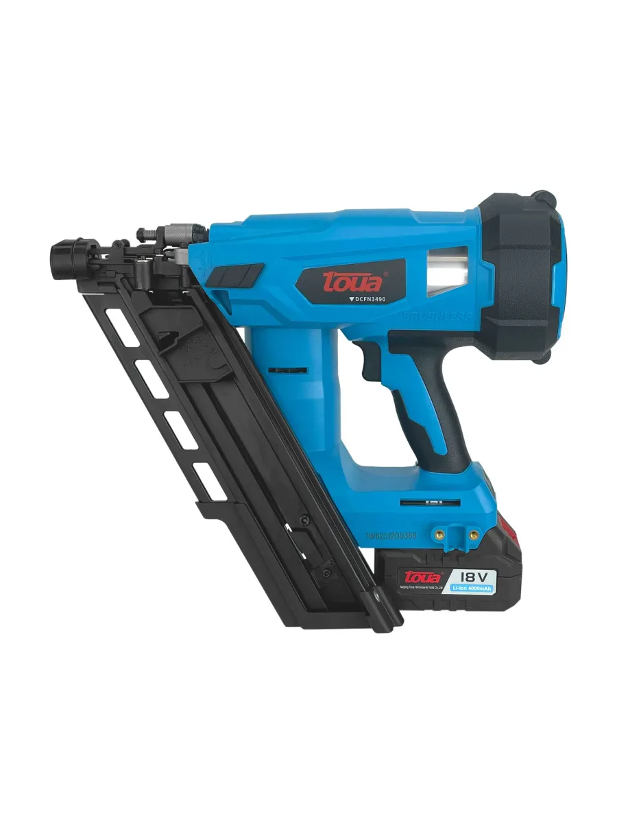 Пистолет гвоздезабивной аккумуляторный TOUA DCFN3490 (по дереву)