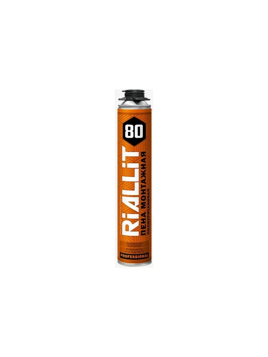 Пена монтажная PROFFLEX RIALLIT 80 л - 850 мл (+5 °С до +35 °С)