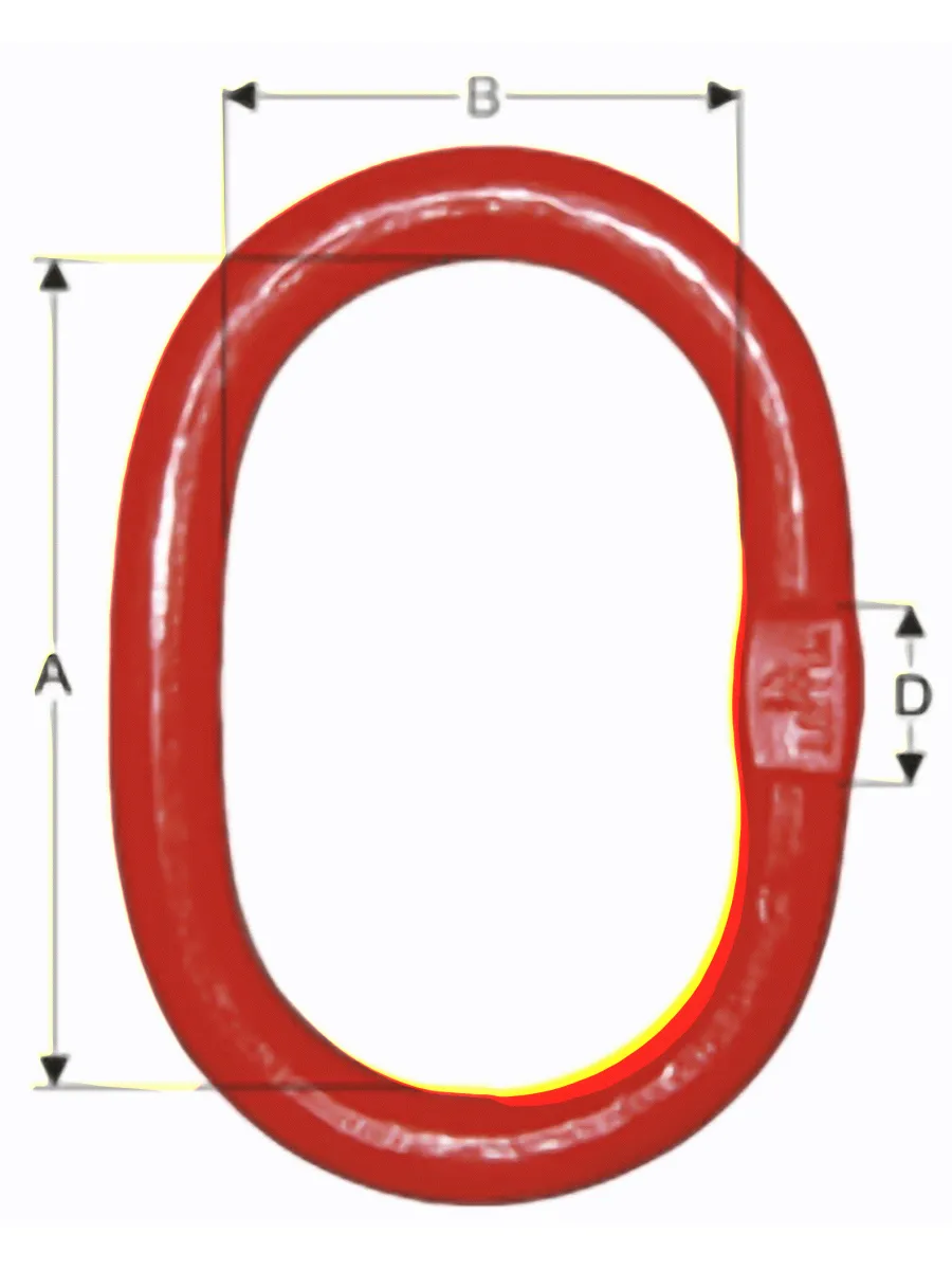 Звено овальное ОВ А-342 SL -91 г/п  4,1-4,7 тн 8 кл (5/8") FORCE LIFTING