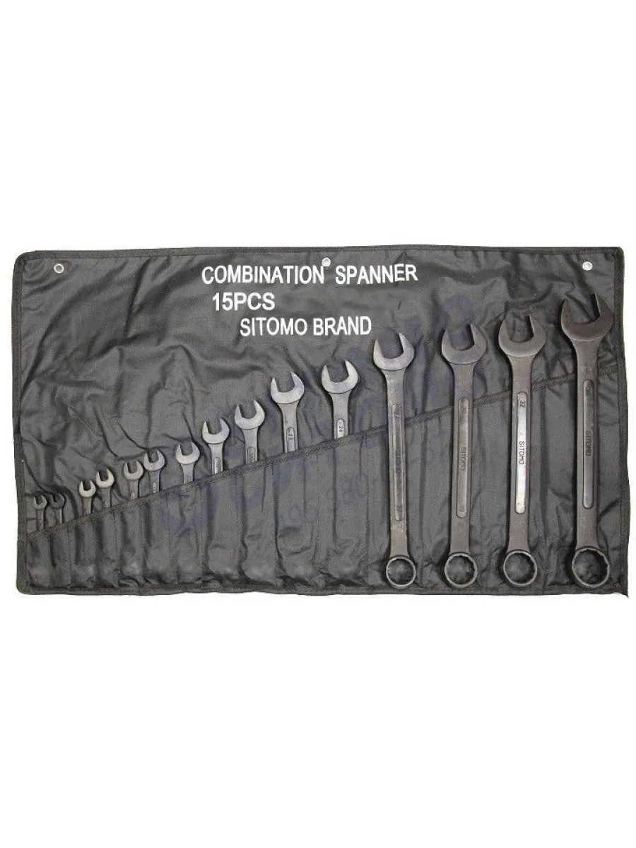 Набор ключей комбинированных  8-36 мм (15шт.) хром LASTING TOOLS