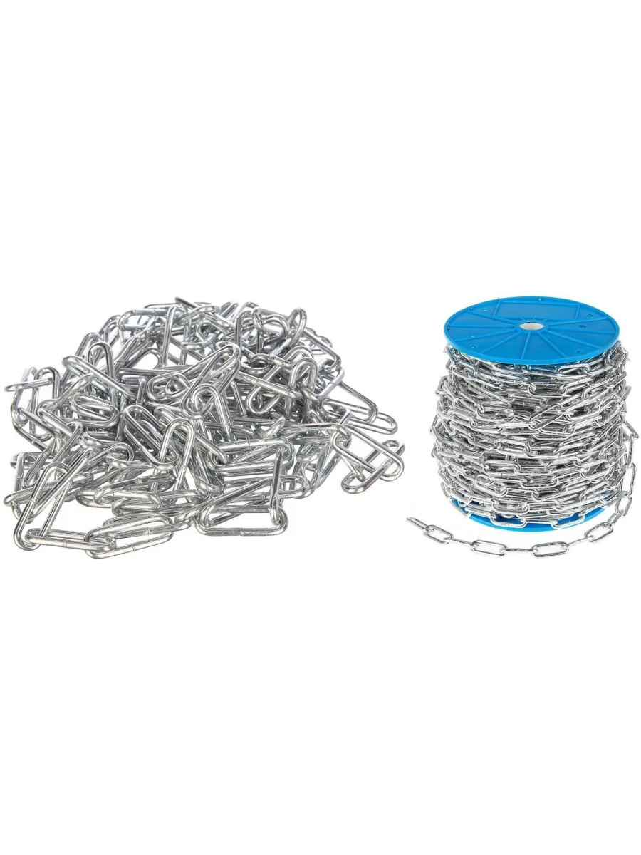 Цепь с длинным звеном DIN 763 D2  3,0 мм (звено вн.длина/нар.ширина 26/12мм)