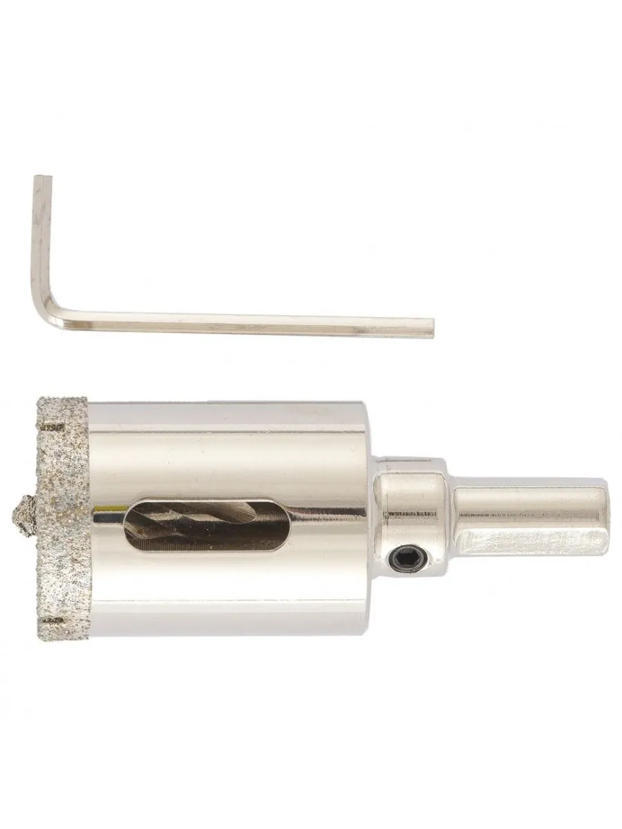 Сверло алмазное по керамограниту  30 х 67 мм, 3-гранный хвостовик