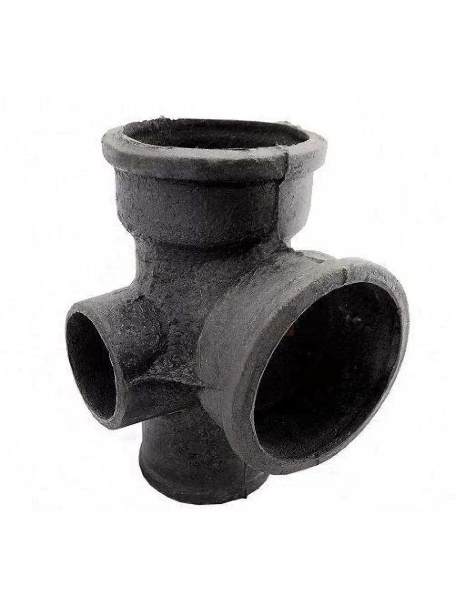 Крестовина чугунная двухпл 100х50х90º левая