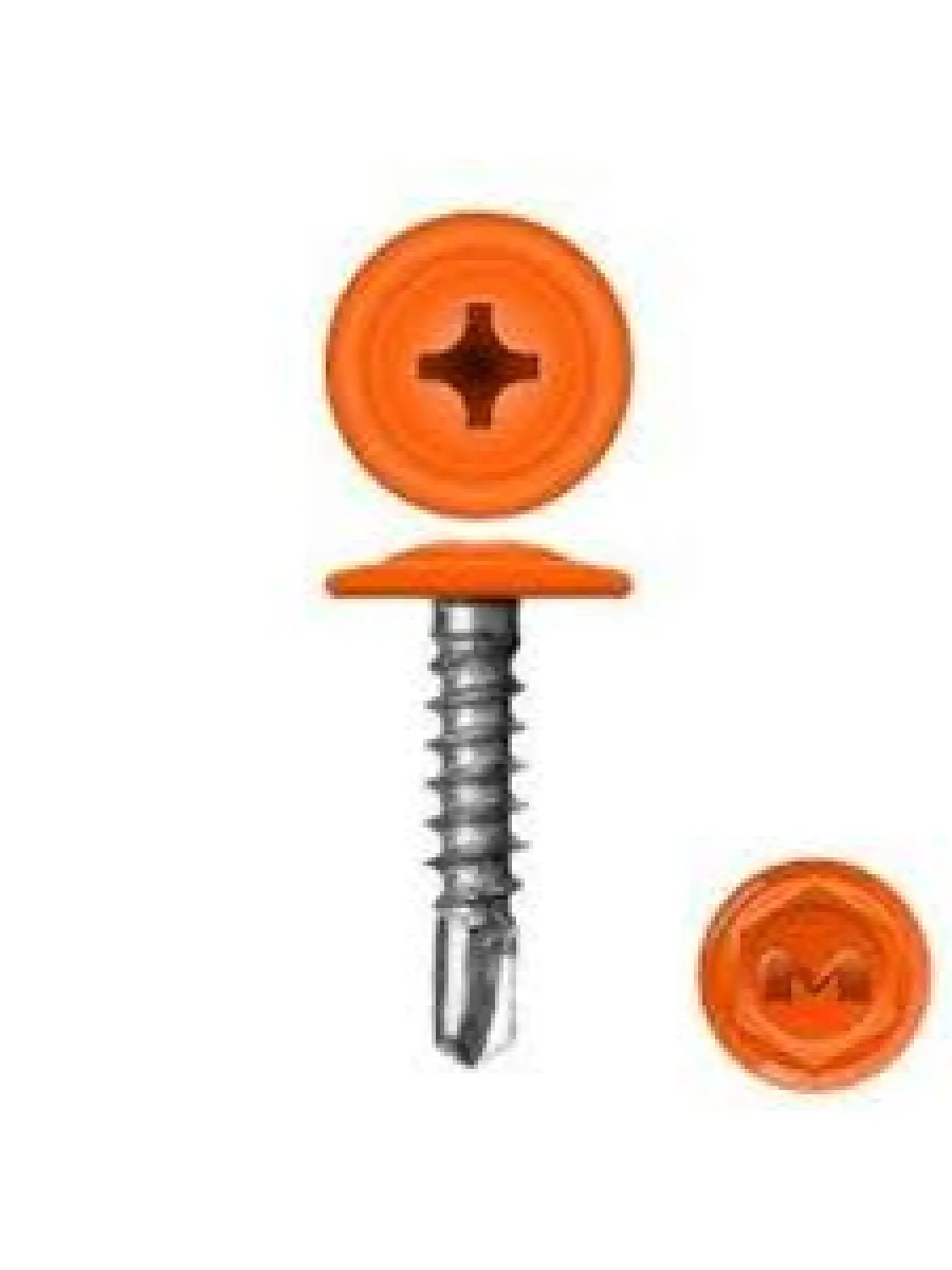 Саморезы с п/ш сверло 4,2х41 2004 оранжевый (упаковка 500шт.) 