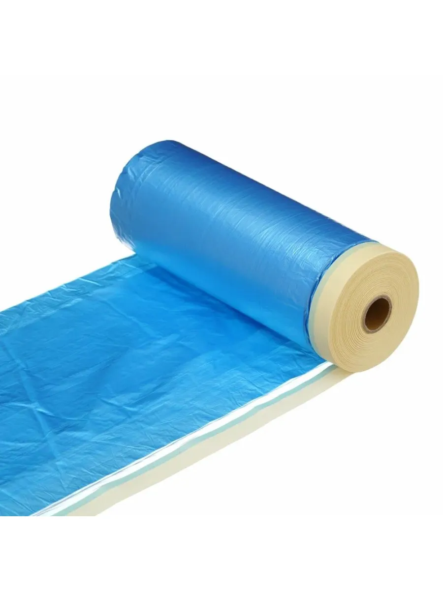 Пленка защитная 1,8м*20м*10мкм с клейким слоем полиэтиленовая