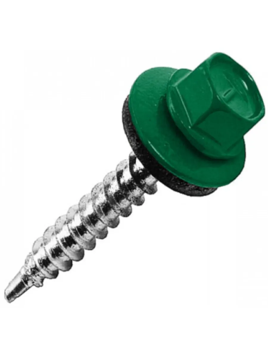 Саморезы ш/г 6002 зеленый 4,8х25