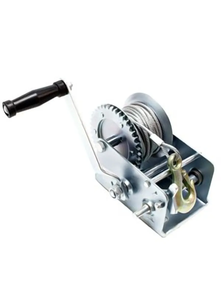 Лебедка ручная барабанная шестеренная FD  600 г/п 0,25 тн длина троса 10 м