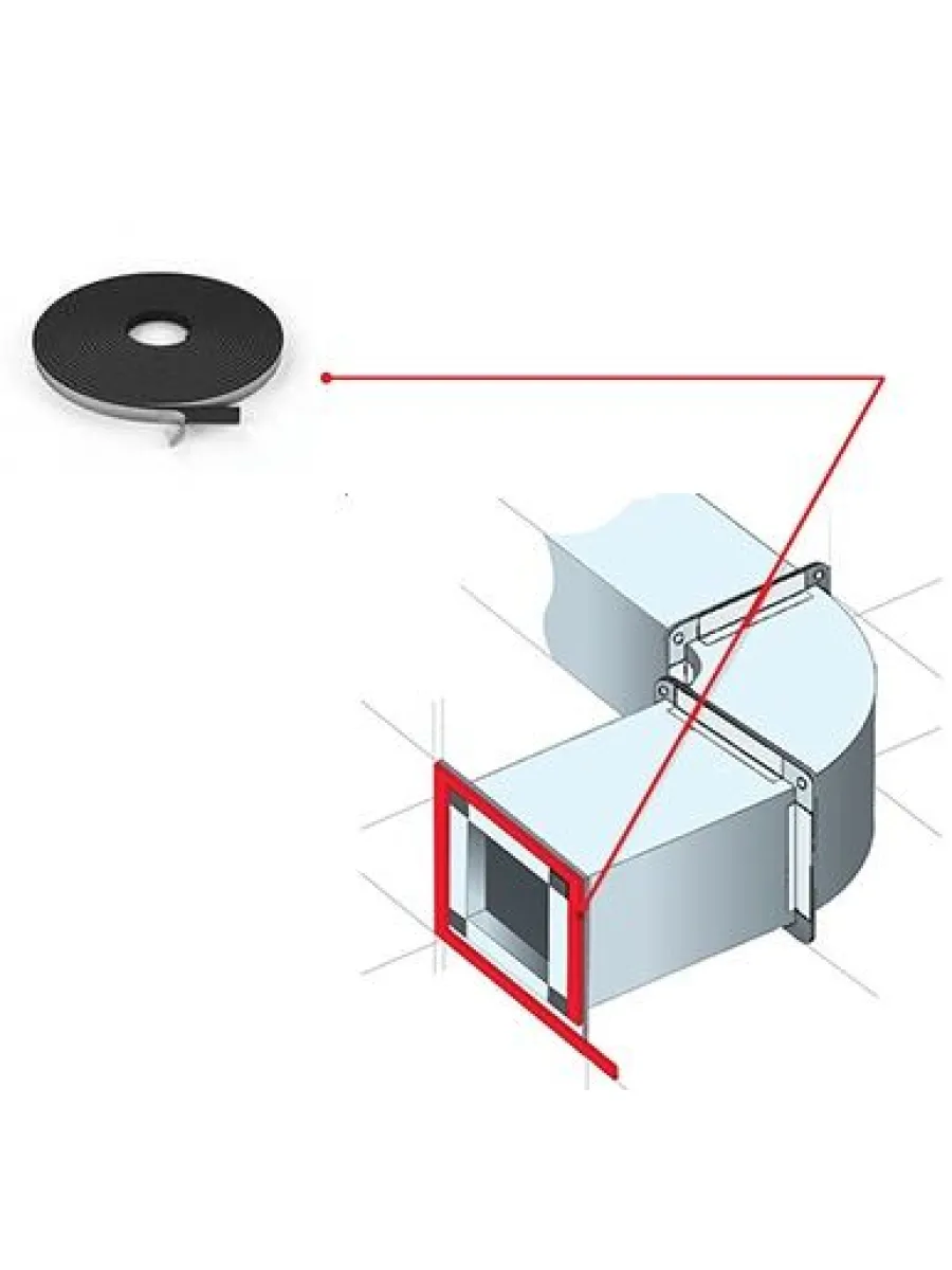 Лента межфланцевая уплотнительная 5х15 10м