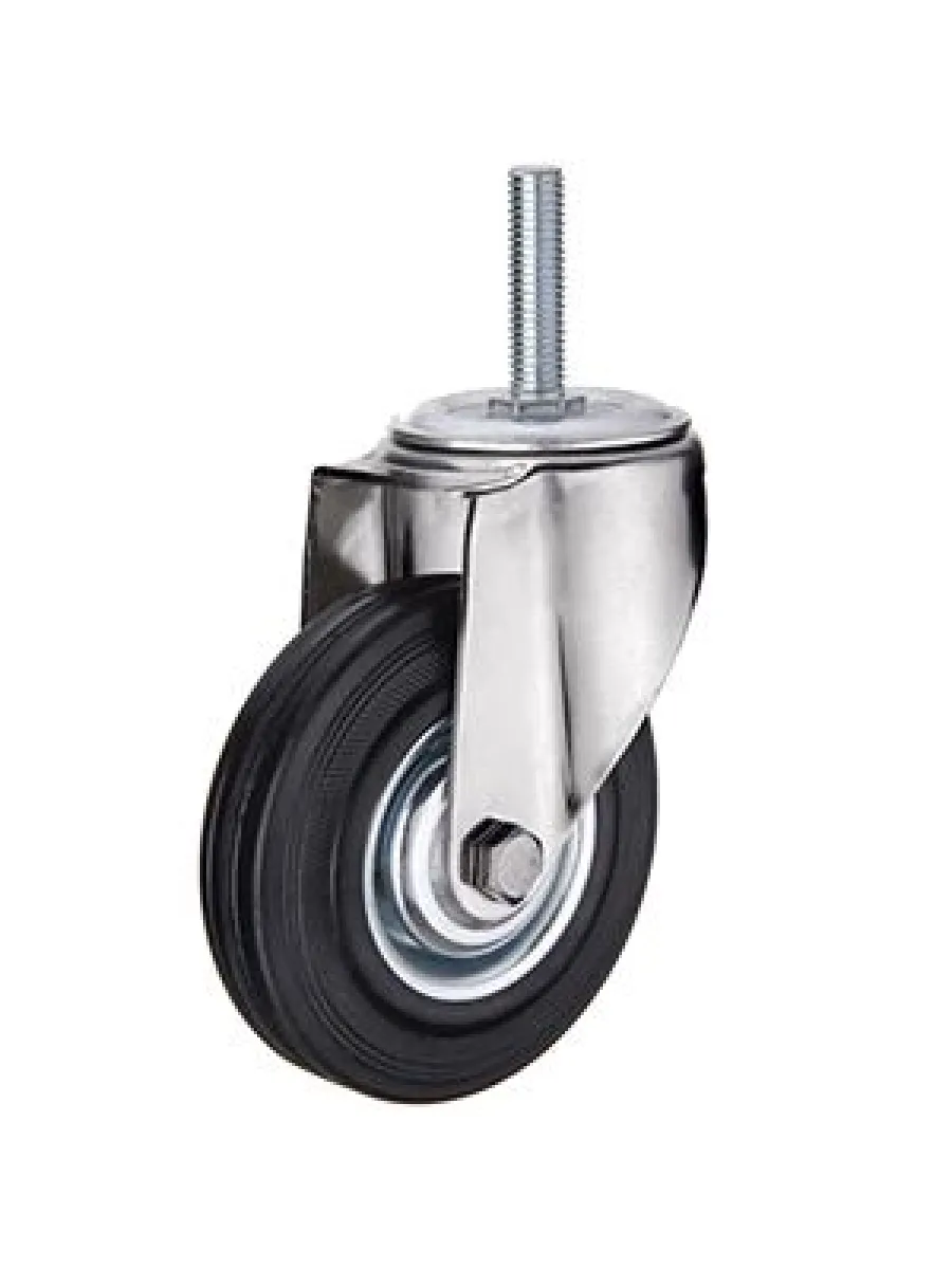 SCt (80) Колесная опора, промышленная, поворотная с болтовым креплением 200 мм (грузоп.185кг)