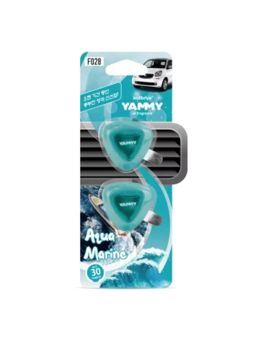 Ароматизатор на дефлектор YAMMY жидкий Aqua Marine