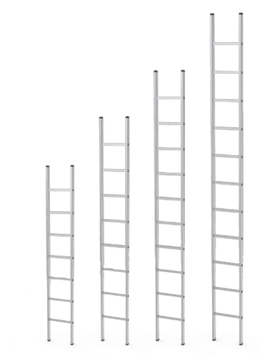Алюминиевая односекционная лестница 15 ступеней 4,2 м 