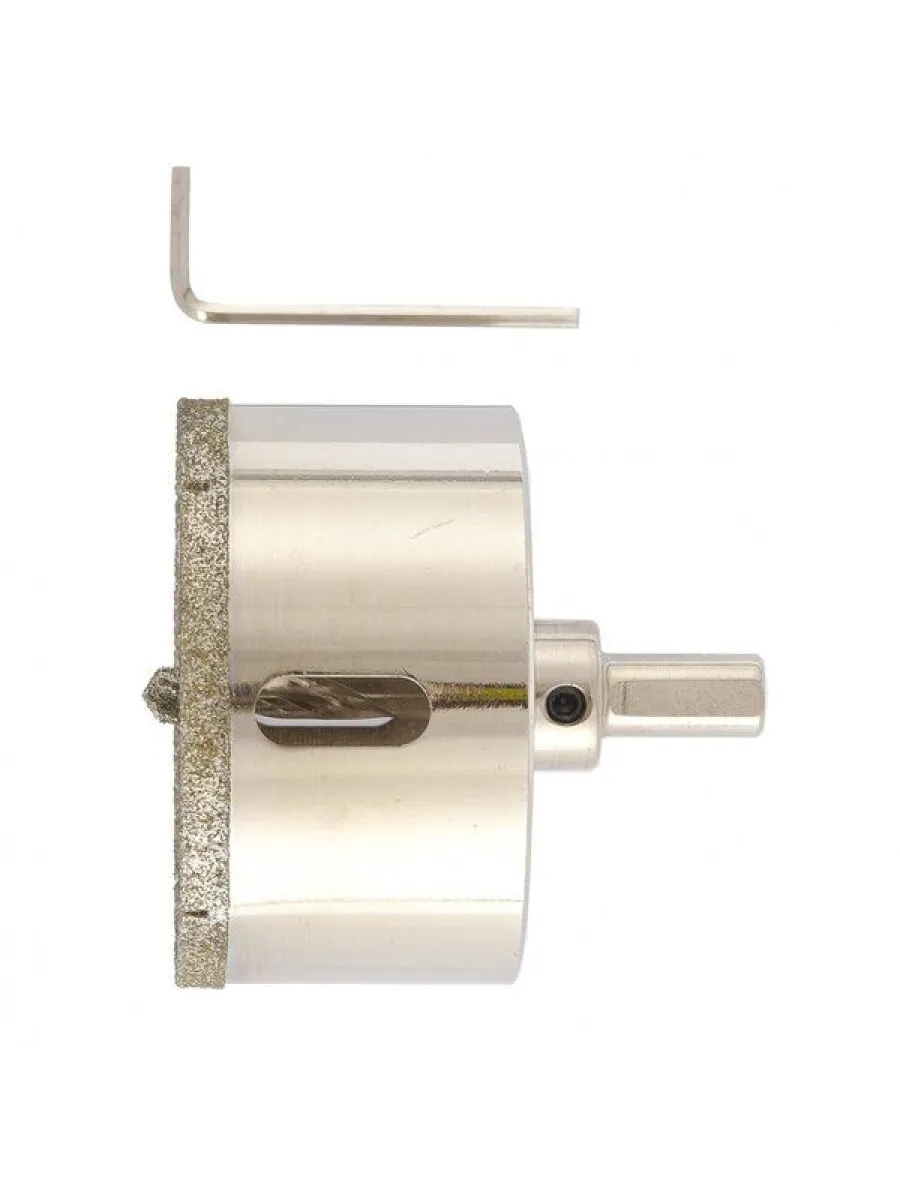 Сверло алмазное по керамограниту  70 х 67 мм, 3-гранный хвостовик