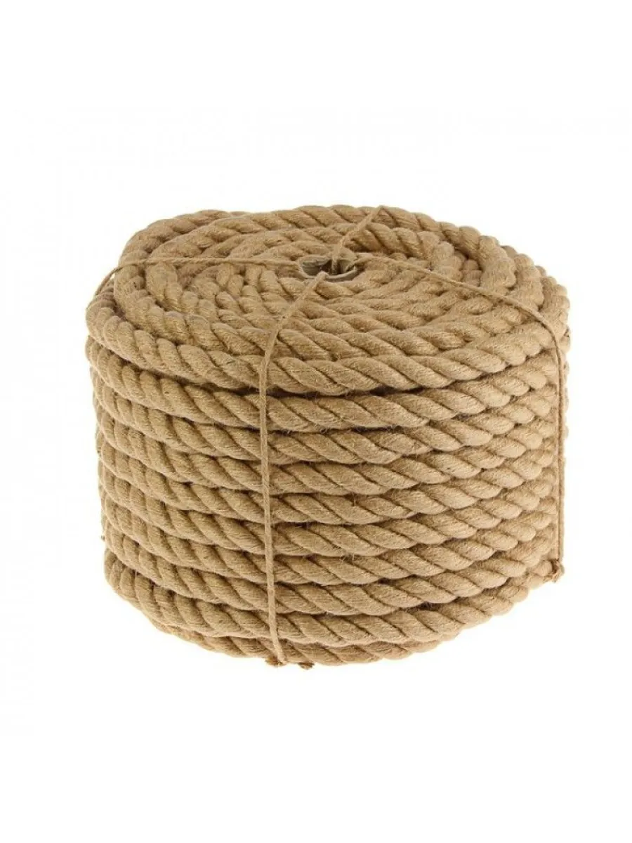 Веревка джутовая, d 10 мм L 10 м