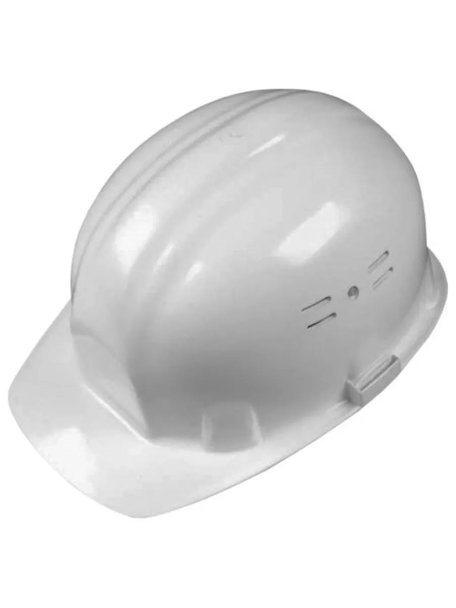 Каска защитная белая, храповик ЕВРО (ч/з)