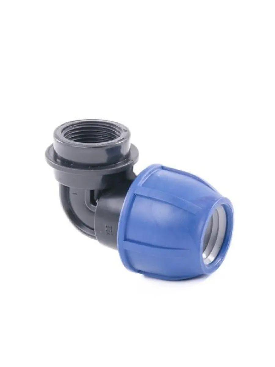 Отвод компрессионный, внутренняя резьба d 32x1/2" PN16