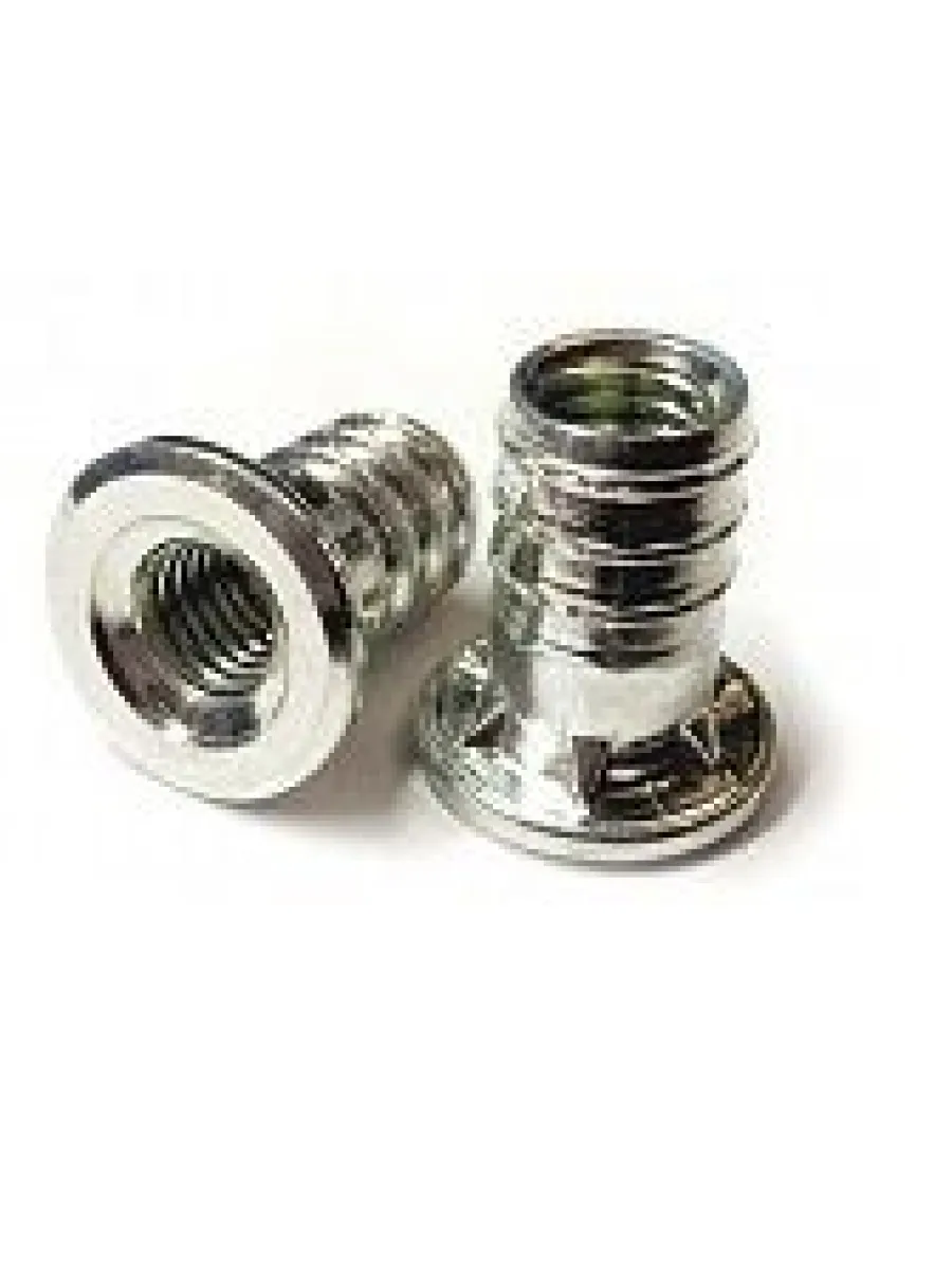 Втулка забивная с плоским фланцем М 6х14 мм оцинк