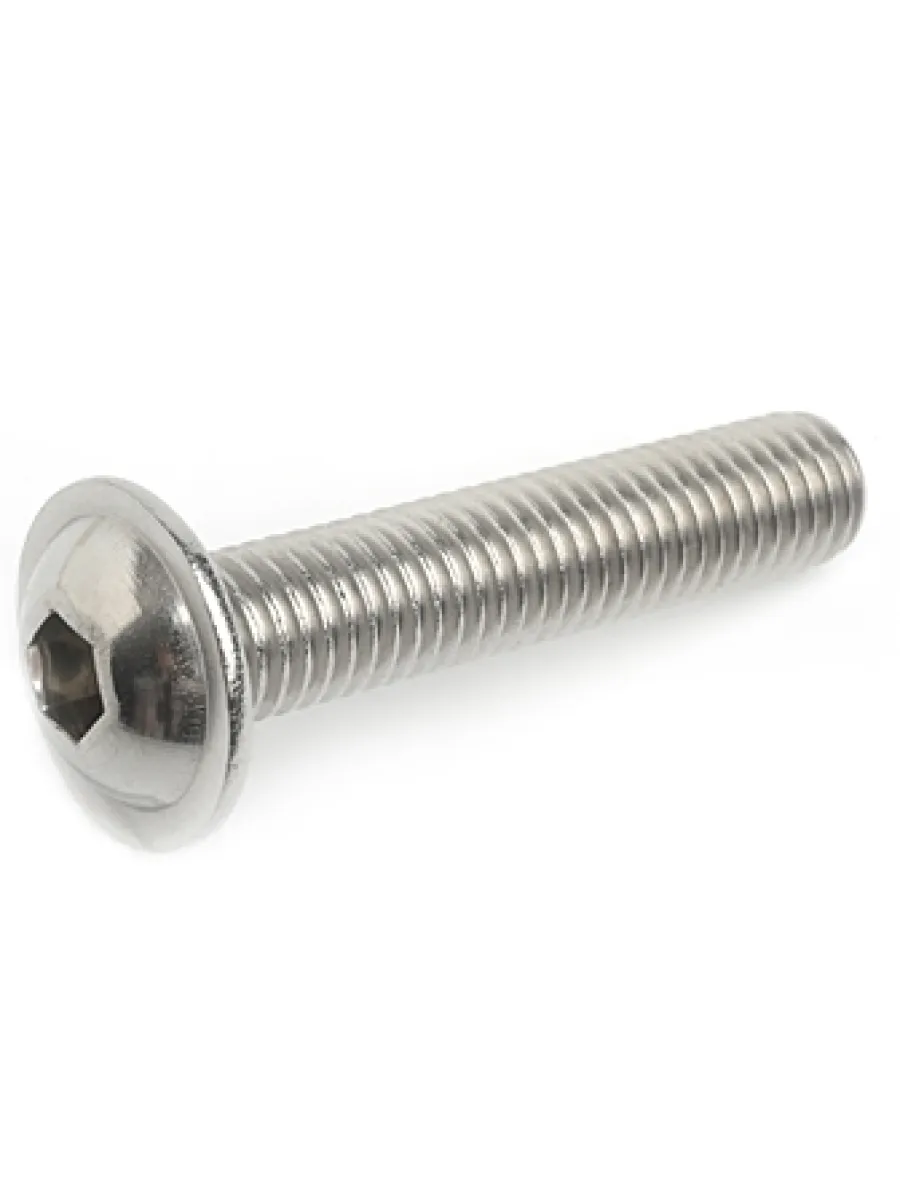 Винт А2 ART 9084 (ISO 7380-2) с полукругл.гол. с внутр.шестигр. с фланцем НЕРЖАВЕЙКА  5х10