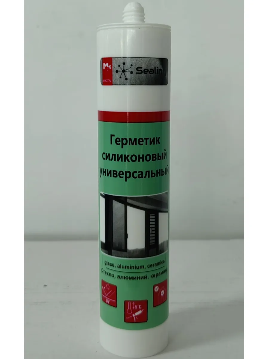 Герметик силиконовый прозрачный универсальный 260 мл SEALING УЦЕНКА