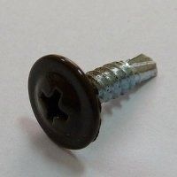Саморезы с п/ш сверло 4,2х16 8017 темно-коричневый (упаковка 1000шт.) POWER FASTEN