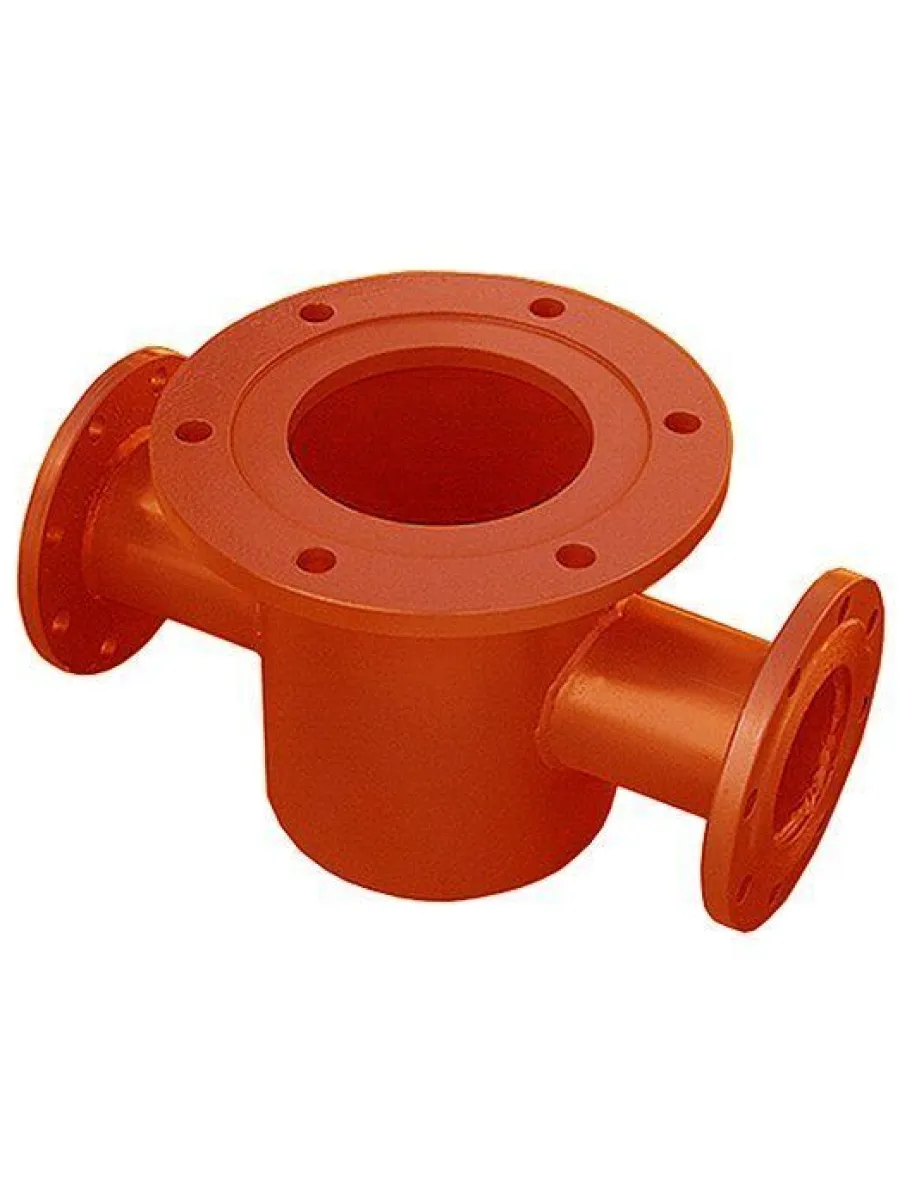 Подставка пожарная двойная фланцевая ППДФ Ду200 (сталь) 