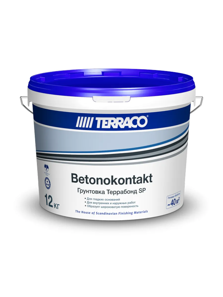 Грунтовка TERRACO Террабонд SP для обработки гладкого бетона (бетонконтакт),  5кг (t  хранения/перевозки  до +5 градусов)