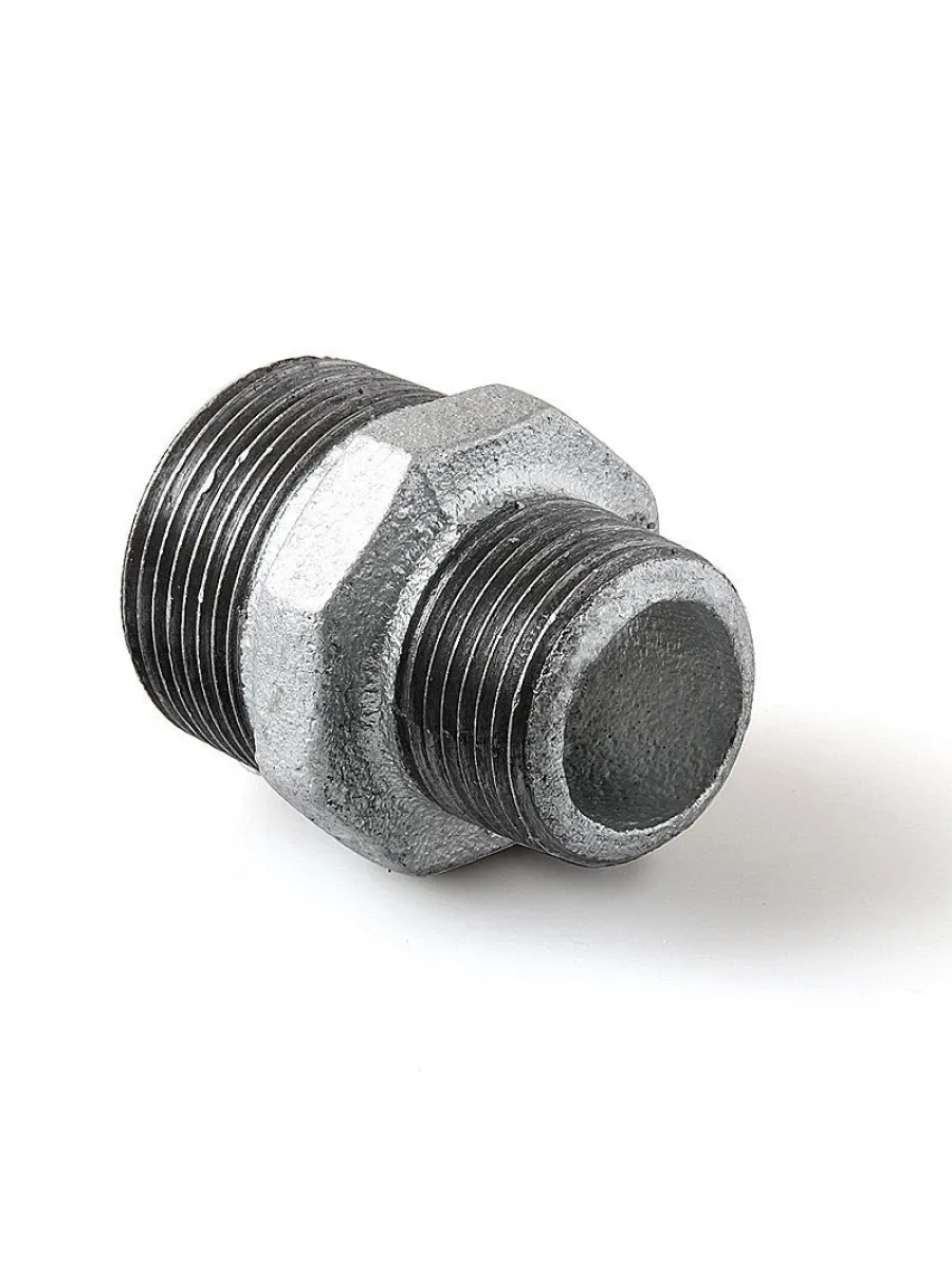 Ниппель к/ч оцинкованный переходной  50х15 (2"х1/2")