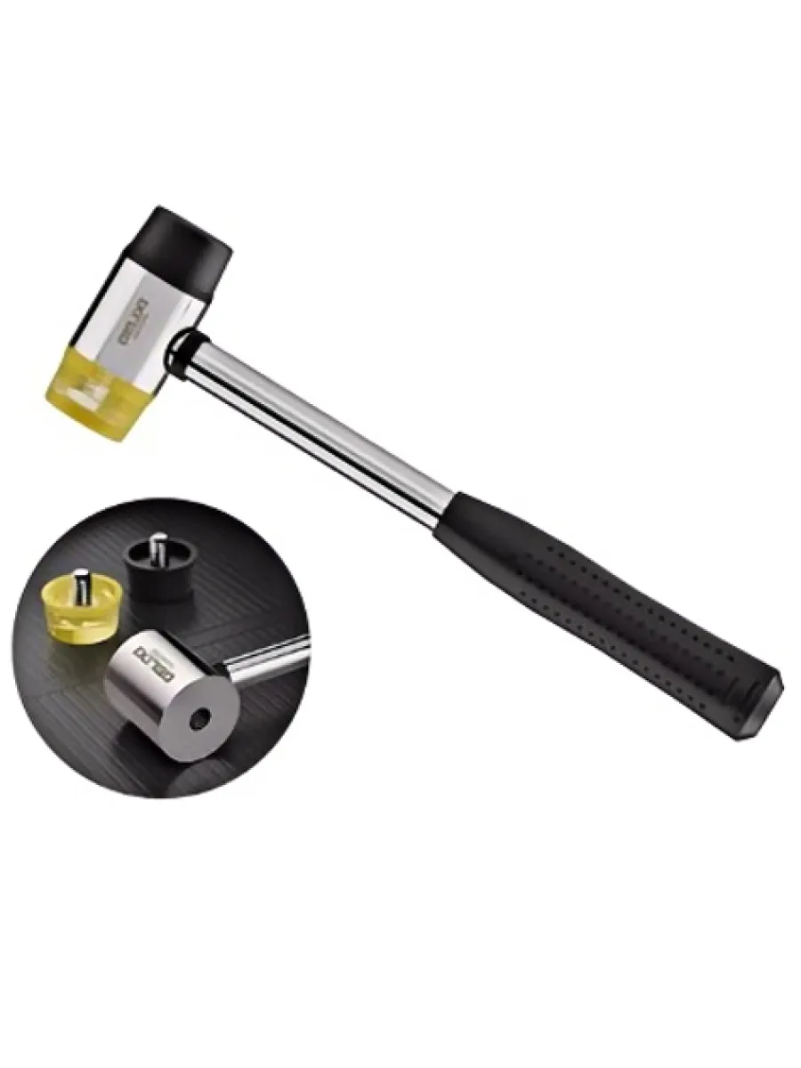 Молоток рихтовочный 300 мм, резина + стальная рукоятка LASTING TOOLS