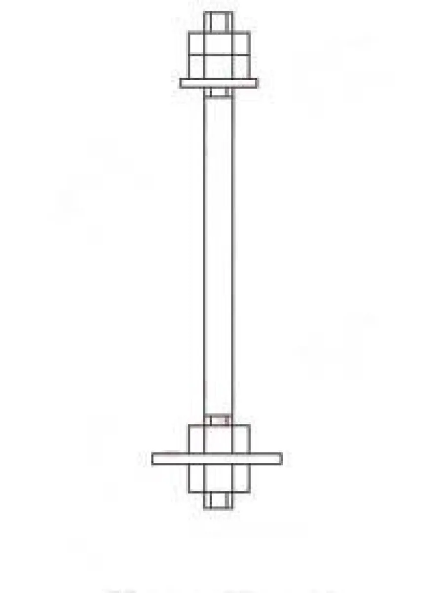 Болт фундаментный М16х 350 ГОСТ 24379.1-2012 тип 2.1 09Г2С (без маркировки)