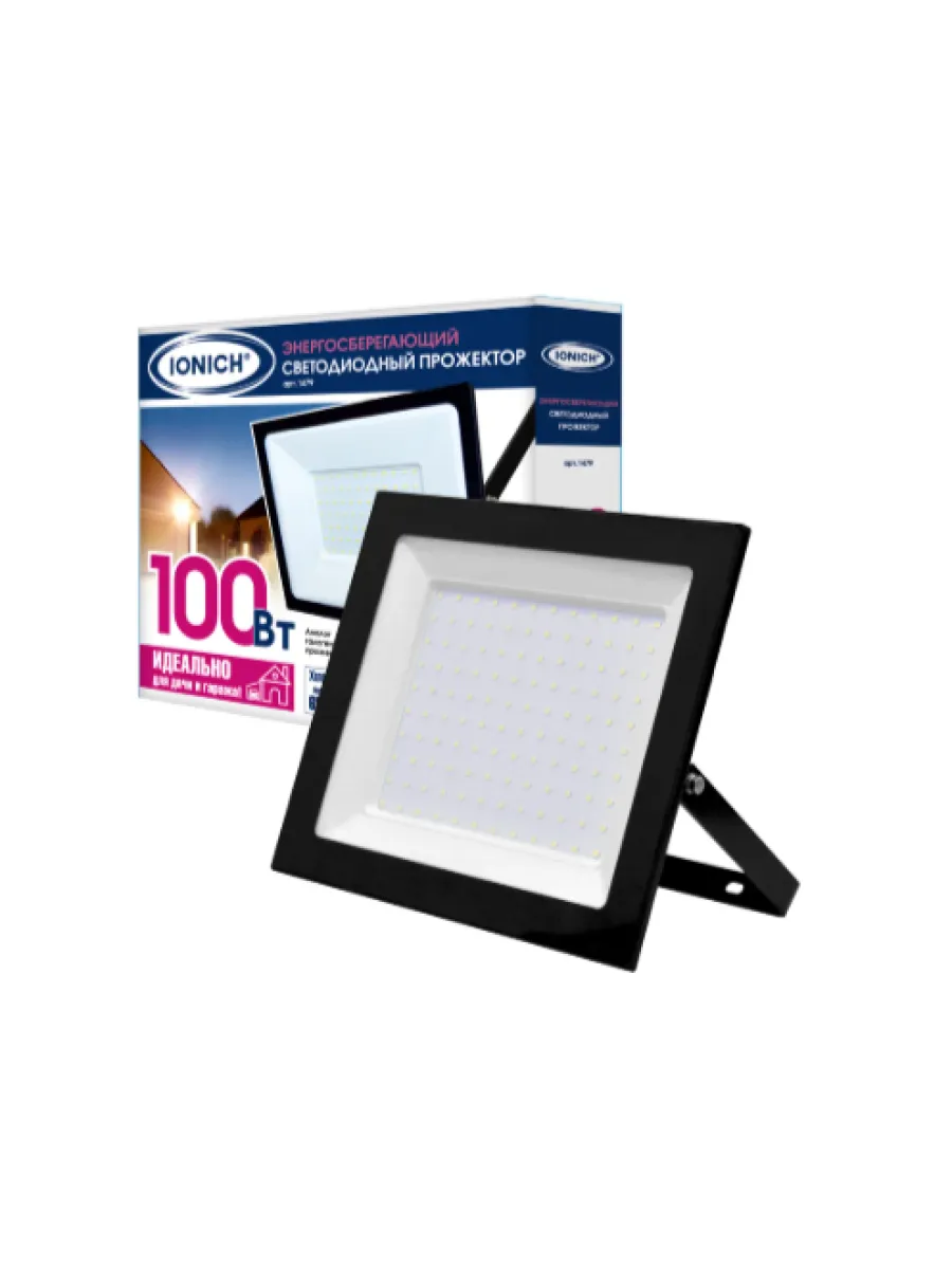 Светодиодный прожектор IONICH IFLSLED-DOB-100-865-BL-IP65