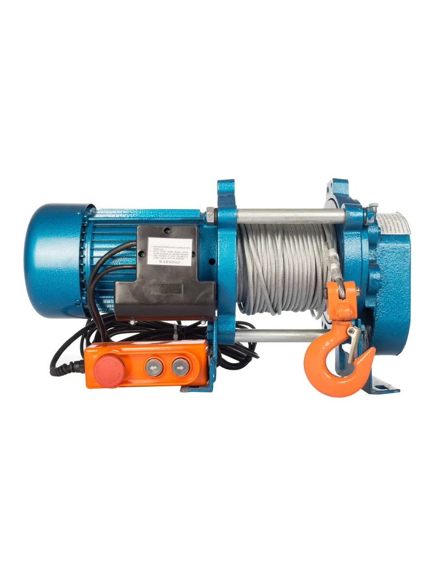 Лебедка электрическая CD-1000-А 380V 1,0 тн с канатом 100 м FORCE LIFTING