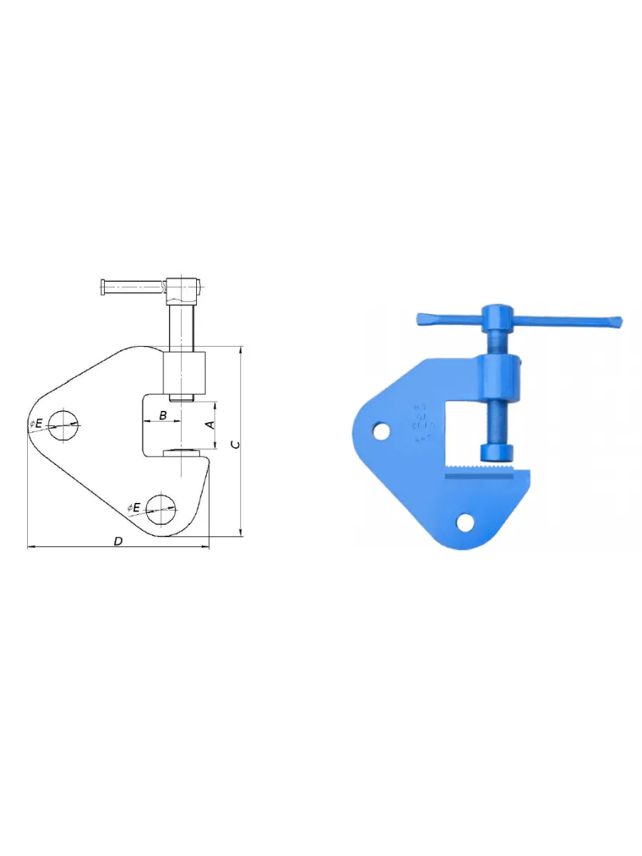 Струбцина монтажная МС-5,0тн
