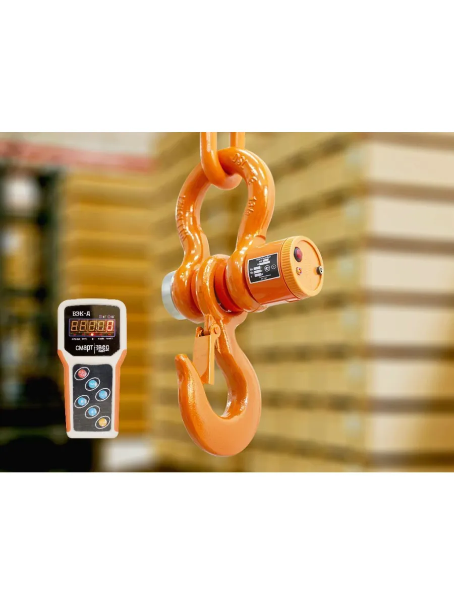 Весы электронные крановые ВЭК-10000 (дисплей на пульте) 10,0 тн (с поверкой)