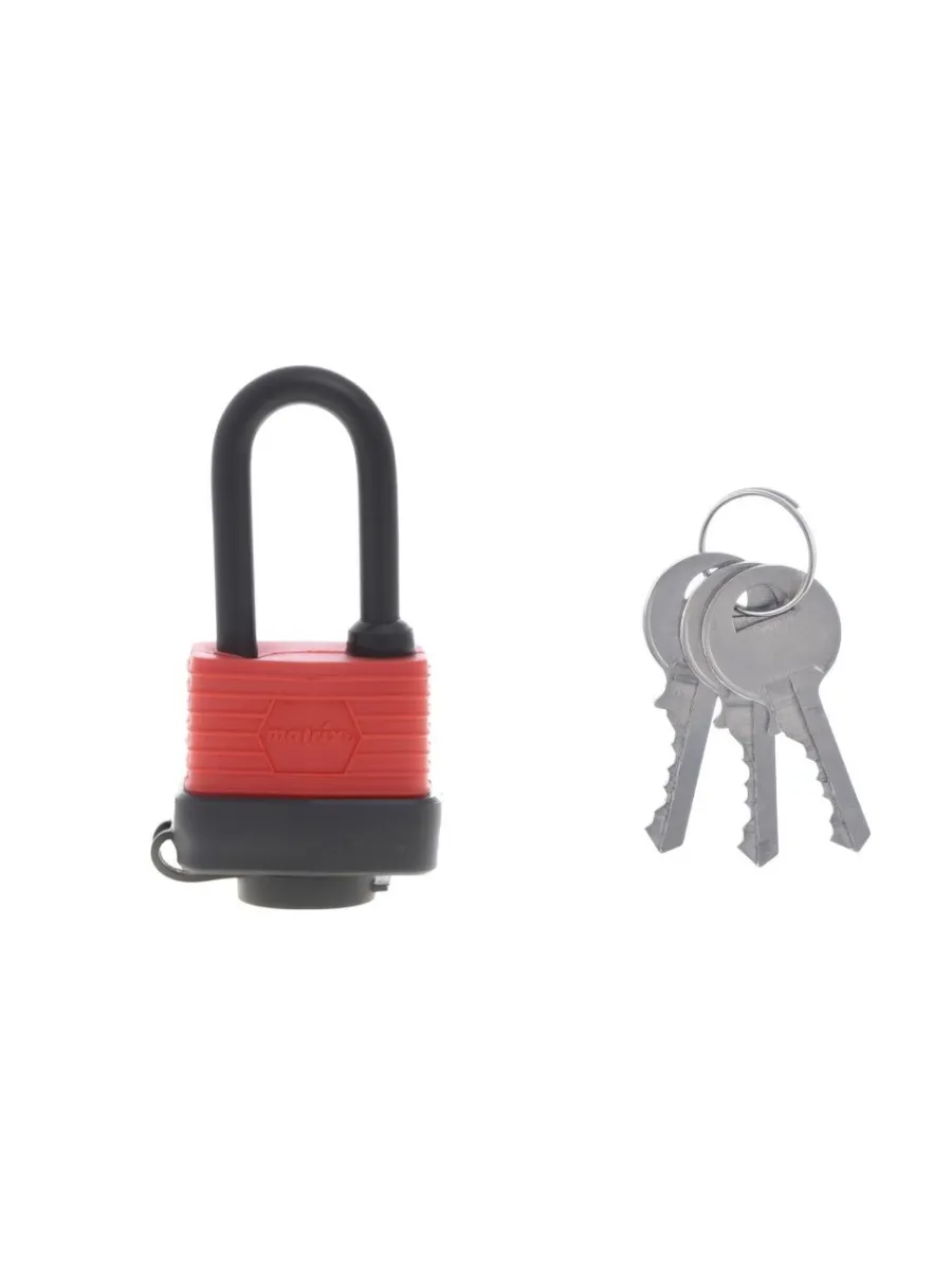 Замок навесной всепогодный, длинная дужка 40мм MATRIX 