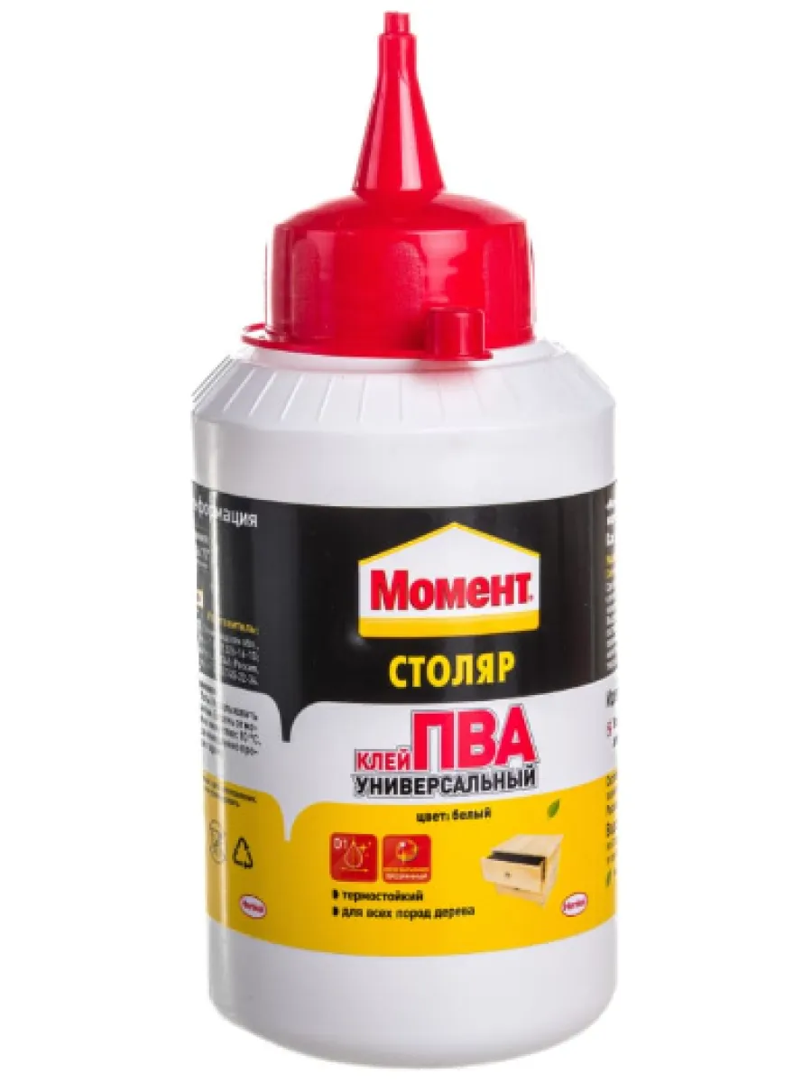 Клей "Момент Столяр ПВА Универсальный", 250 г (Россия)