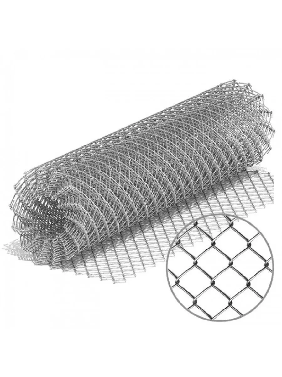 Сетка-рабица 40х40/1,5х10/1,6 цинк