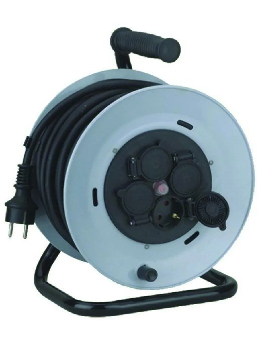 Удлинитель на катушке КГ 3х1,5 кв мм 50 м, 3500 Вт, 4 гнезда, IP44