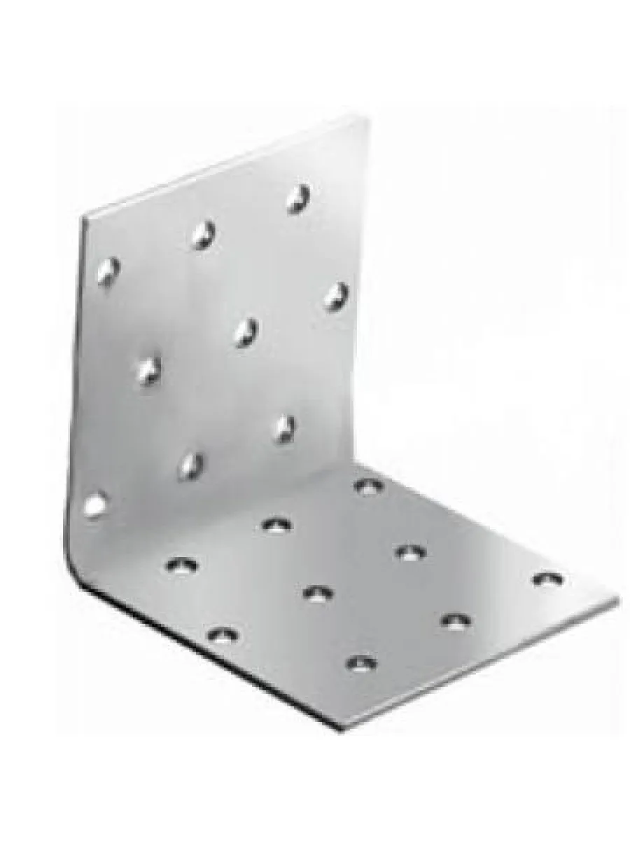 Уголок крепежный 100х100х80, универс.перф., оцинк. (допустимое отклонение +/- 5мм)