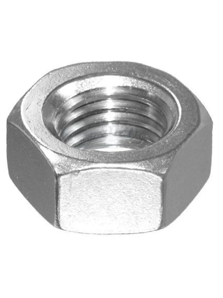 Гайка шестигр. высокопрочная М16 кл.пр.8,0 цинк ГОСТ 5915-70 / DIN 934 / ISO 4032 (упаковка 1кг) POWER FASTEN