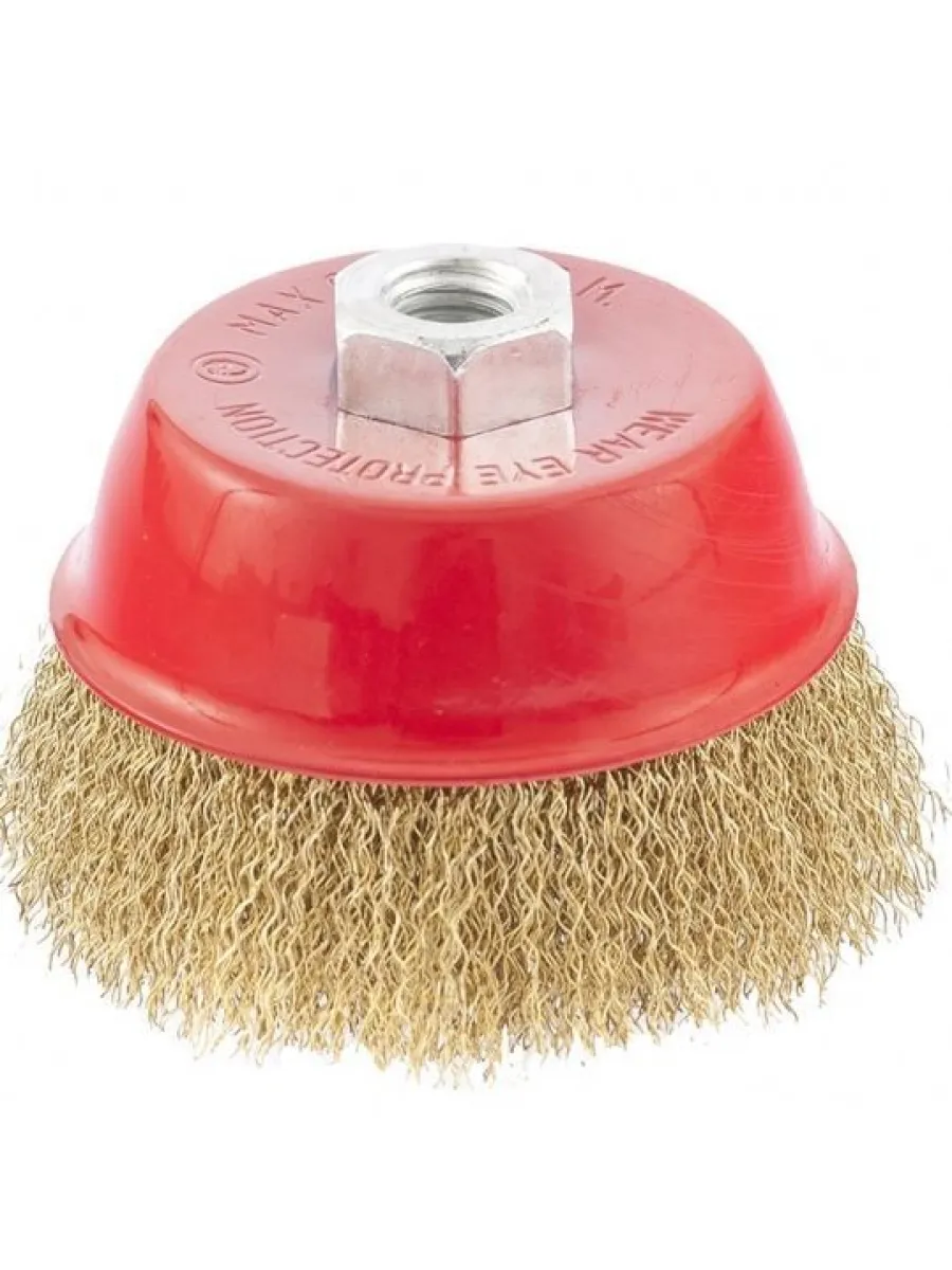Щетка для УШМ чашка 125 мм М14 волнистая проволока (LASTING TOOLS)