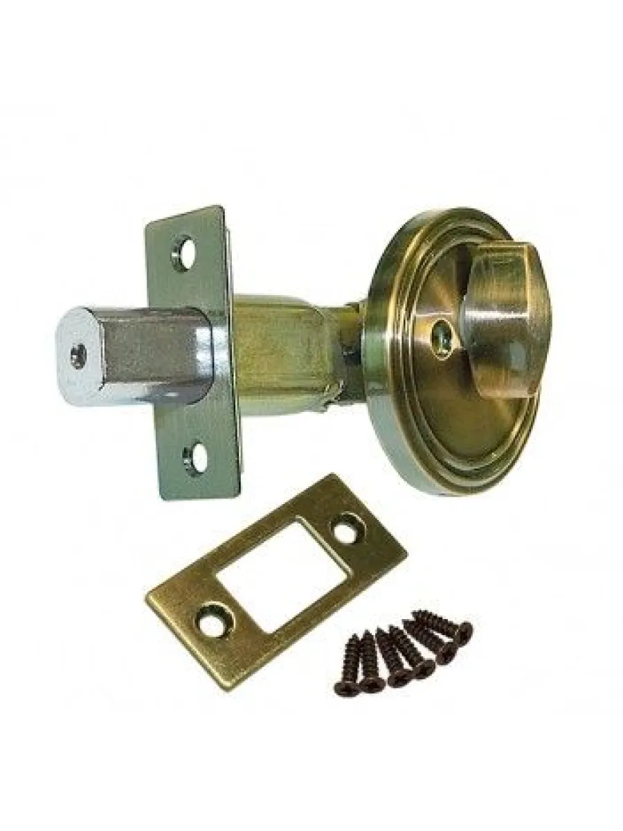 Задвижка дверная LH-02-60-АВ (бронза) САЗАР