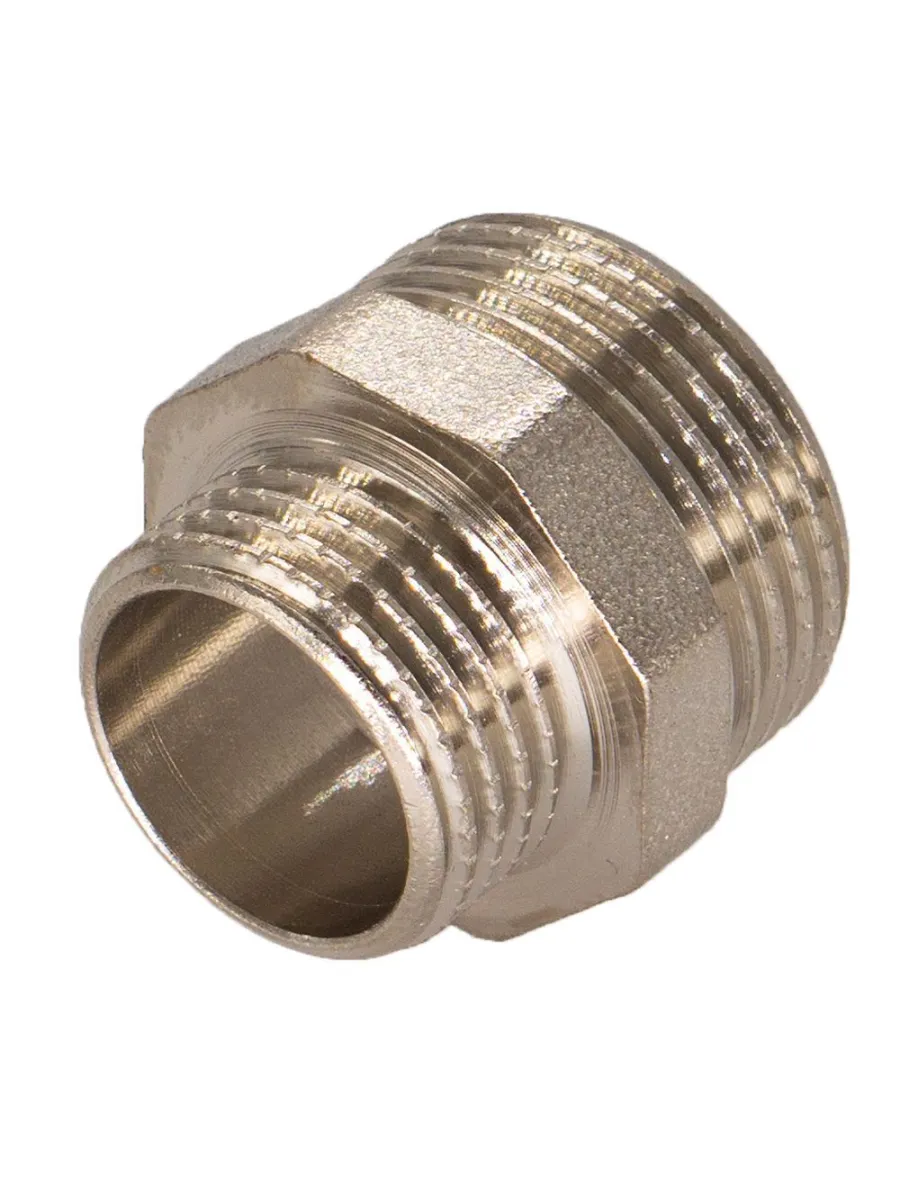 Ниппель никелированный переходной 25х20 (1"х3/4) AQUA LIFE