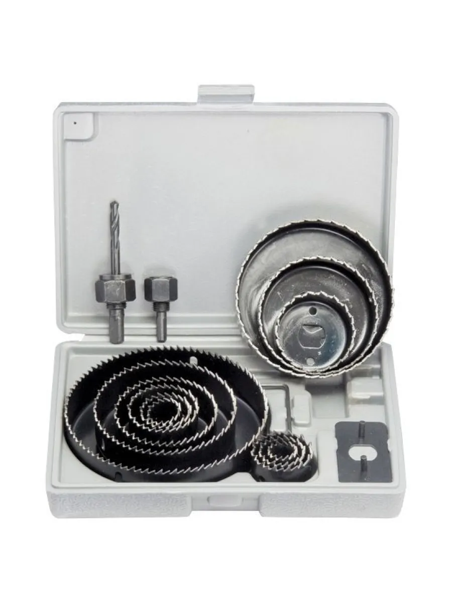 Набор кольцевых пил 19-127 мм по дереву 12 предметов MATRIX