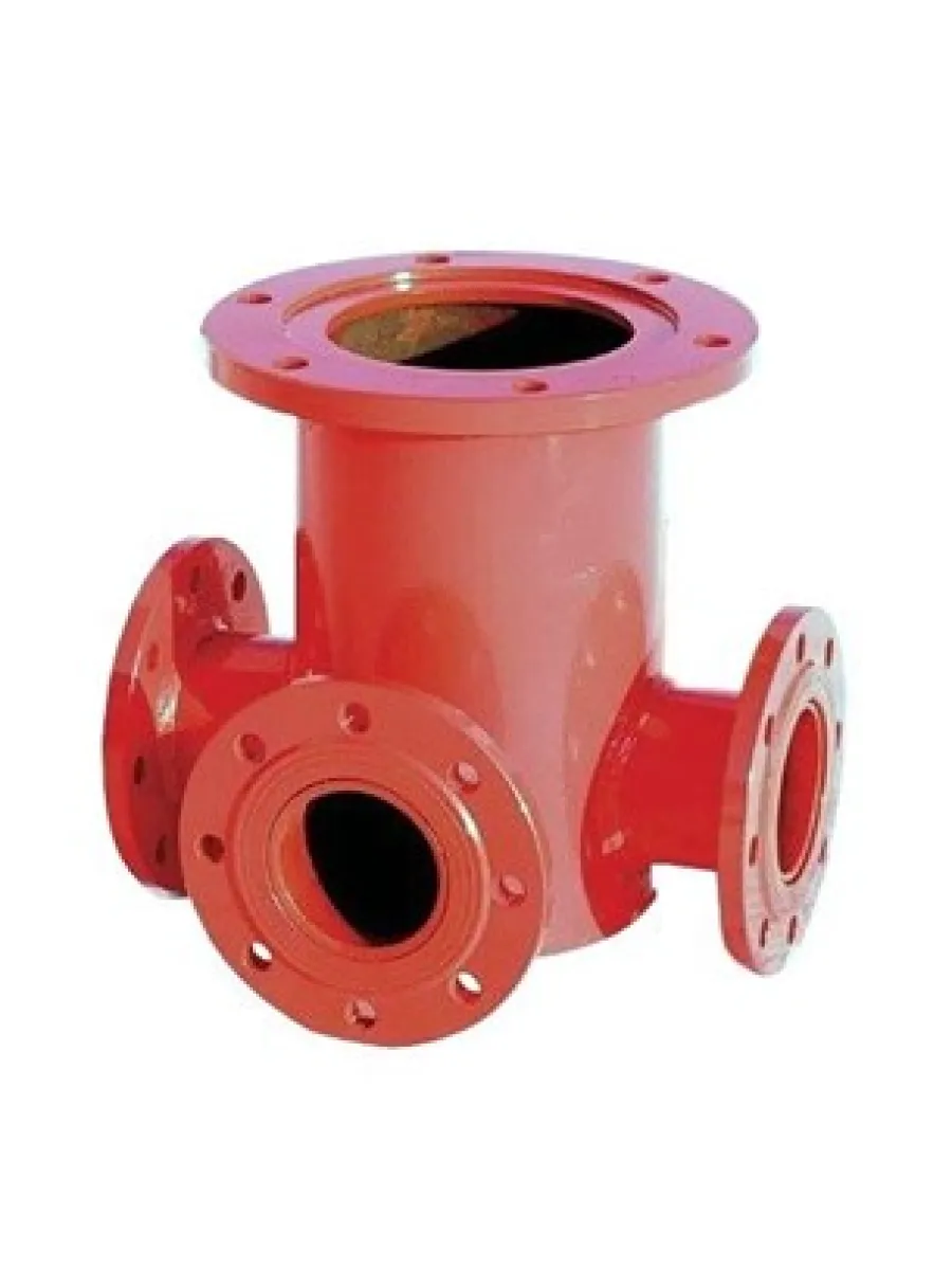 Подставка пожарная крестовая фланцевая ППКФ Ду100х100 (сталь)