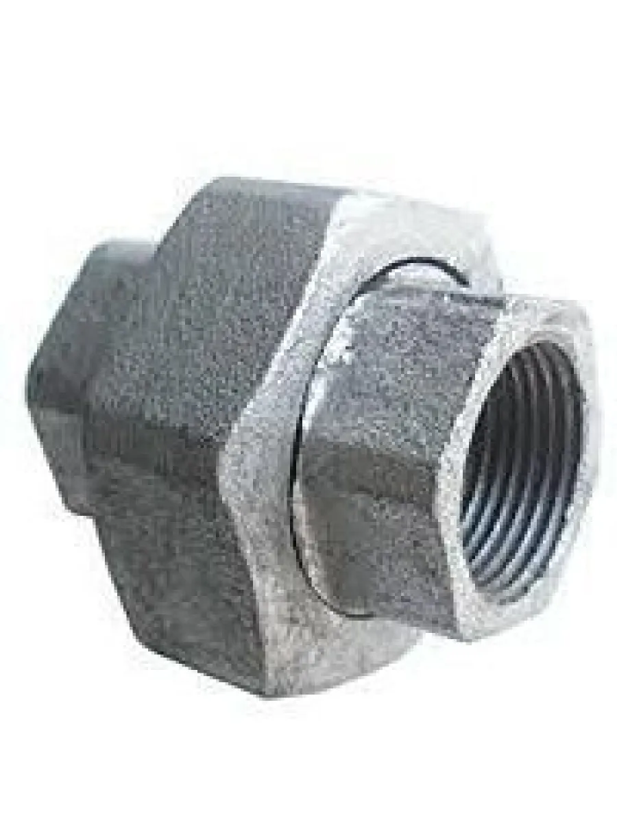 Соединитель прямой "Американка" г/г к/ч оцинкованный Ду 50 (2") AQUA LIFE