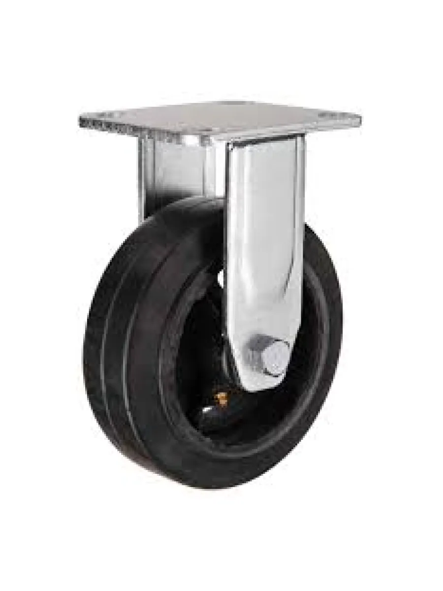 FCd (46) Колесная опора 100мм, большегрузная, обрезиненная, неповоротная  (грузопод.130кг) FORCE LIFTING