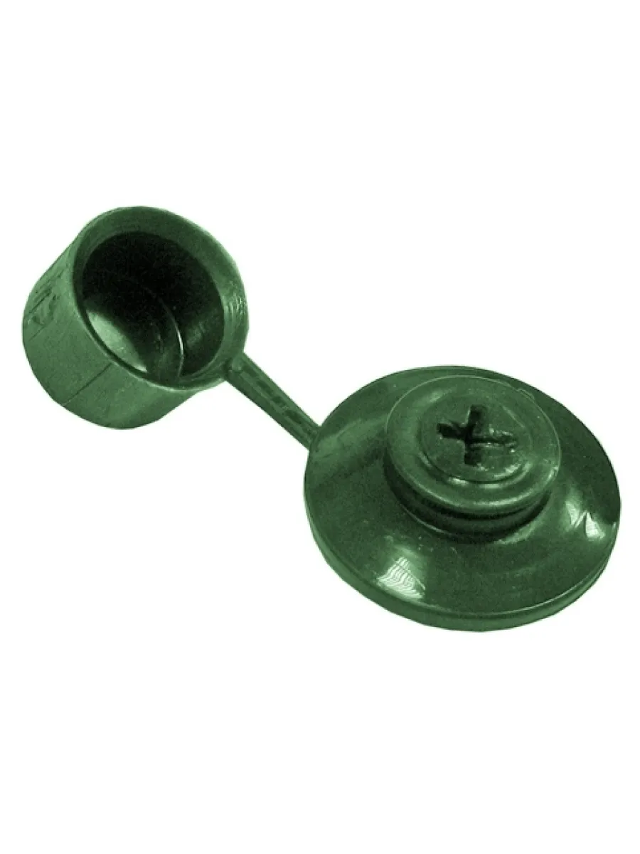 Шайбы кровельные с колпачком (цвет хаки) (упаковка 250шт.)