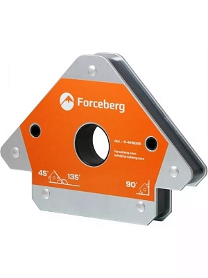 Усиленный магнитный уголок для сварки и монтажа конструкций для 3 углов Forceberg, усилие до 75 кг