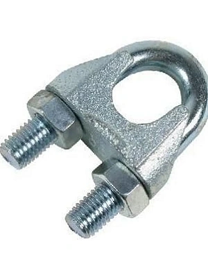 Зажим ART 9074 А4 для троса с 2-мя гайками  6,0 мм НЕРЖАВЕЙКА